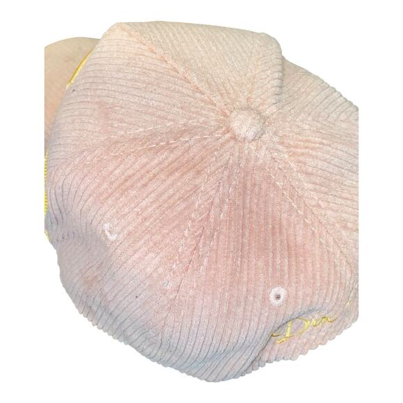 HOMME FEMME HOMME FEMME DOBERMAN HAT FALL202372-2 PINK/YELLOW - Picture 4 of 9